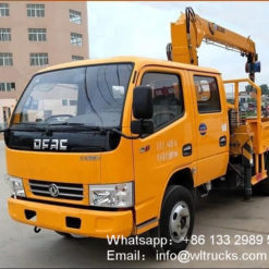 3 ton dump truck with crane