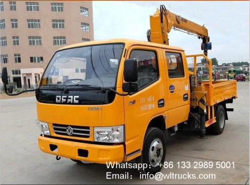 3 ton dump truck with crane