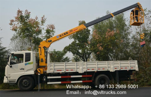 Dongfeng 6ton to 8 ton truck with crane