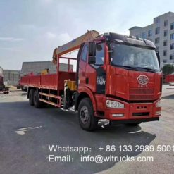 FAW 10ton to 12ton truck crane