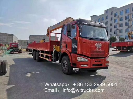 FAW 10ton to 12ton truck crane