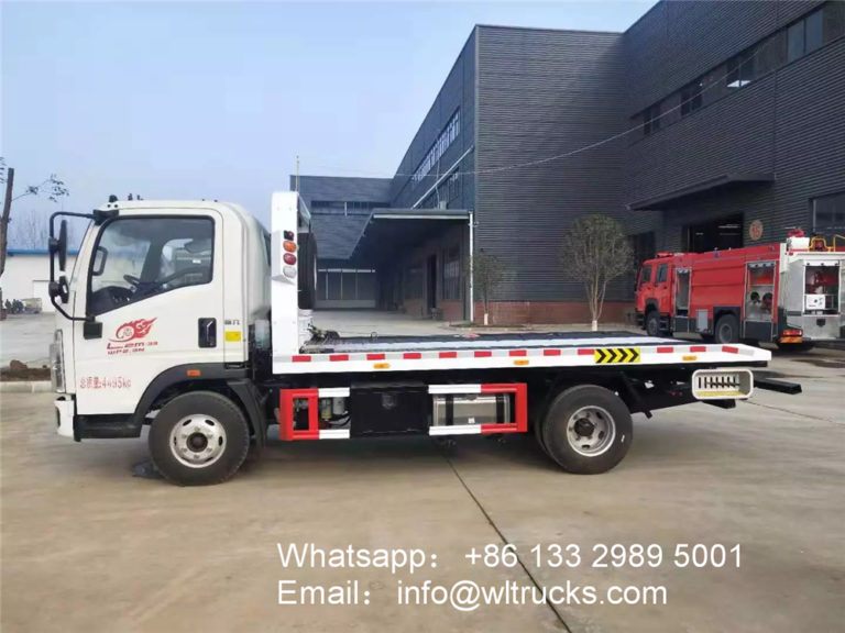 HOWO 3 ton platform tow truck fuel truck,sewage suction truck,garbage