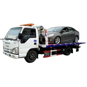 ISUZU 3 ton flatbed tow truck