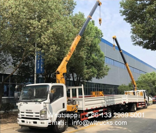 ISUZU elf 5ton truck with crane