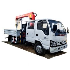 ISUZU double row 4ton 5ton mobile truck crane