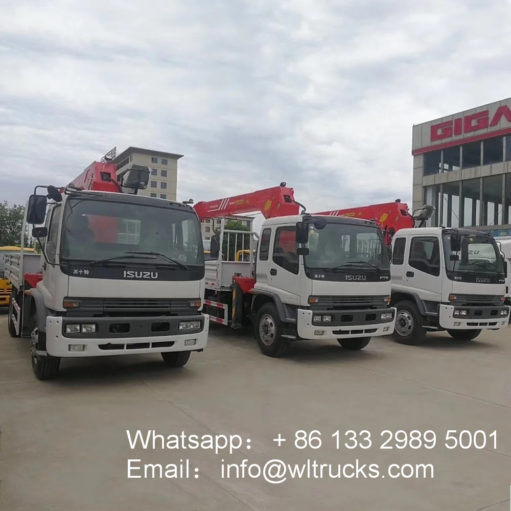 ISUZU ftr 10ton truck mounted crane