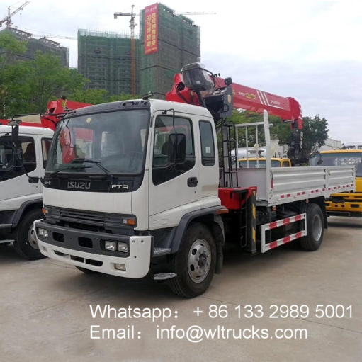 ISUZU ftr 8ton 10ton truck mounted crane