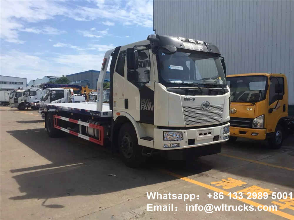 FAW 6 ton to 8 ton hydraulic wrecker tow truck