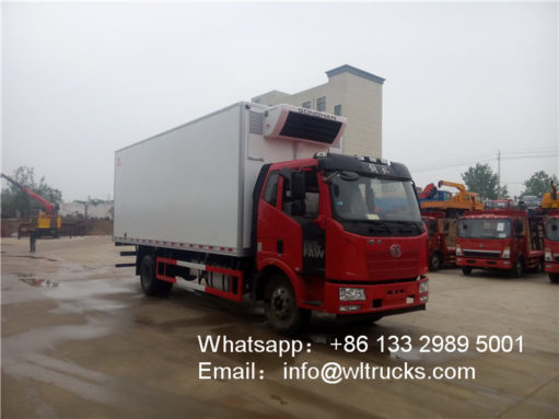 FAW 10 ton to 15ton Freezer Transport Refrigerated Truck