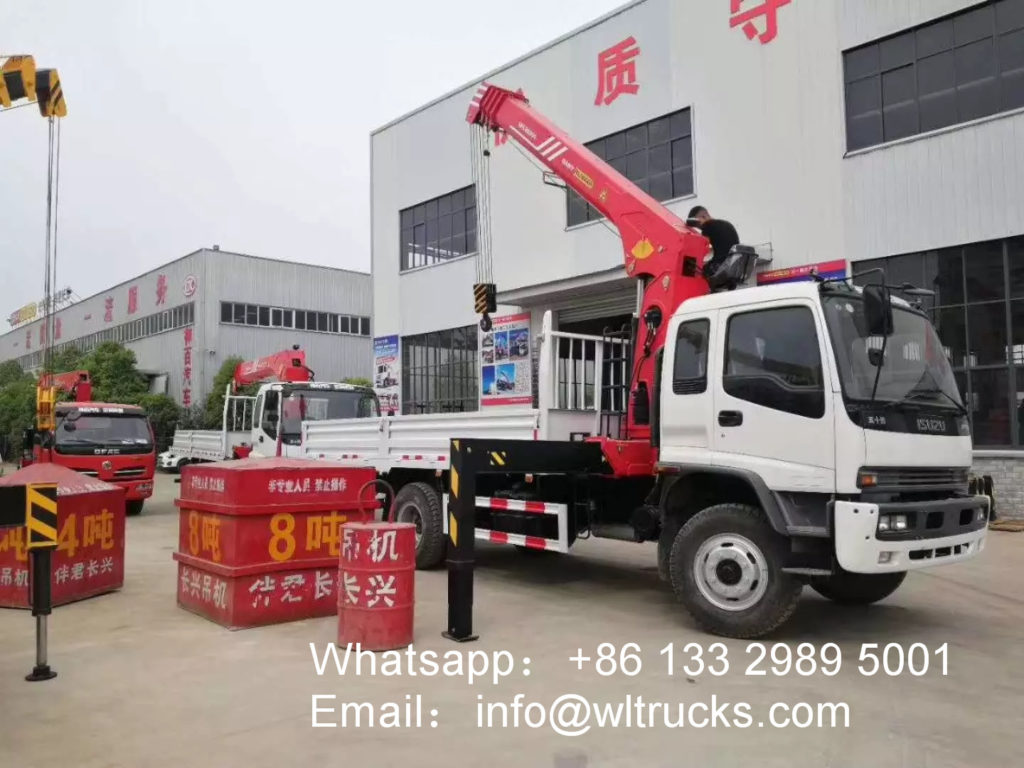 10 ton truck mounted crane