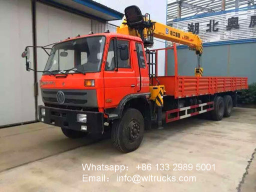 10 wheel DFAC 10ton to 12ton mobile crane truck