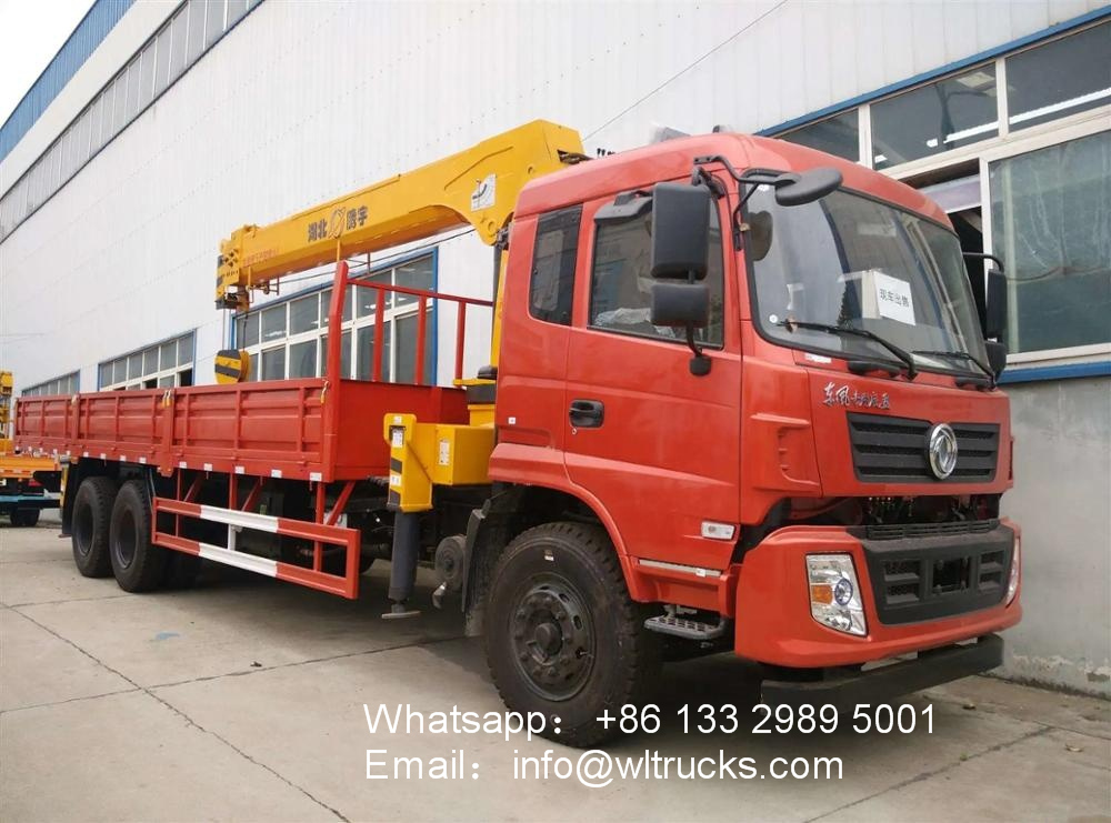 6x4 Dongfeng 10ton 12ton service truck with crane