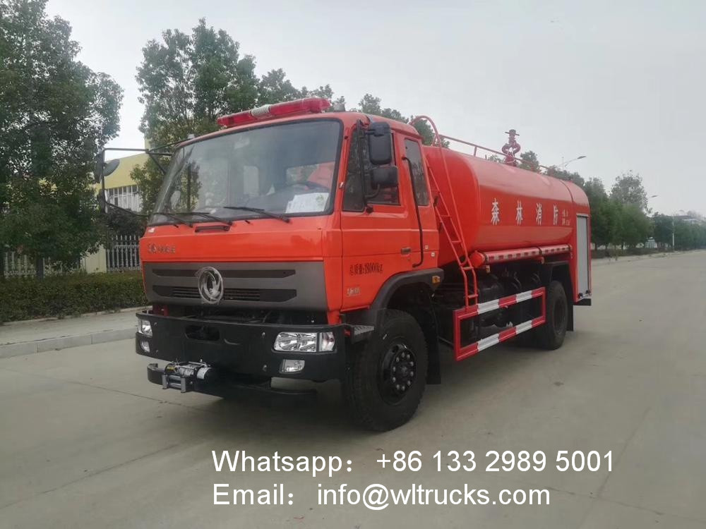 Dongfeng 8000 liter to 12000 liters fire water truck