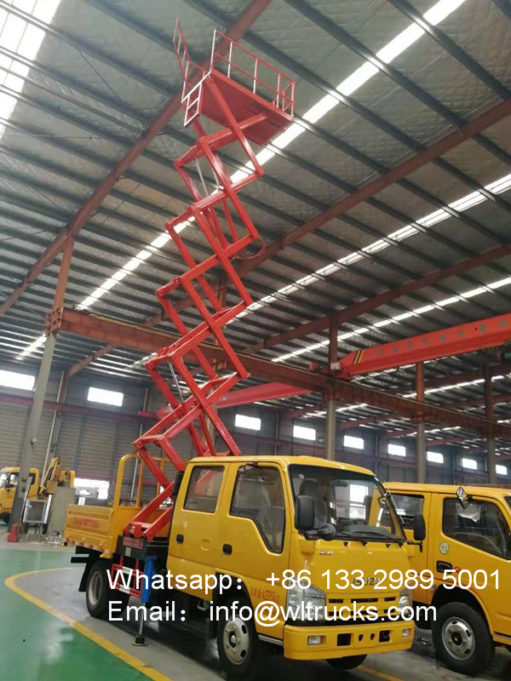 12m hydraulic lift platform truck