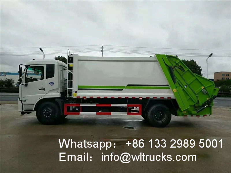 12m3 garbage compactor truck