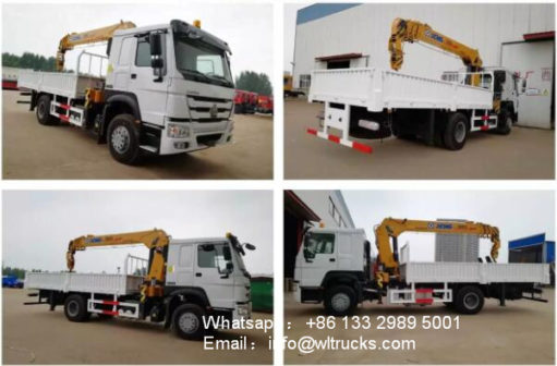 HOWO 10ton to 12ton truck and crane