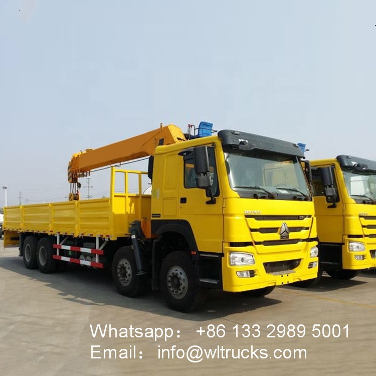 8x4 HOWO 14ton to 16ton cargo crane truck