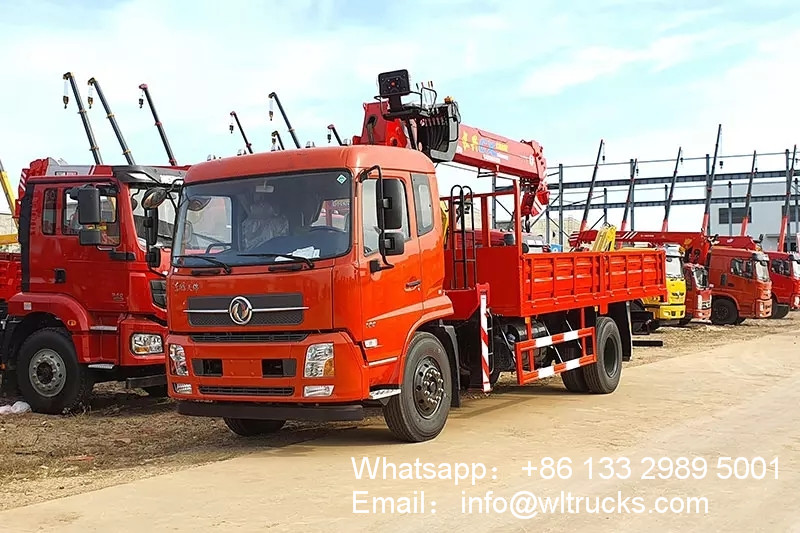 China 8 tons straight arm truck crane for sale