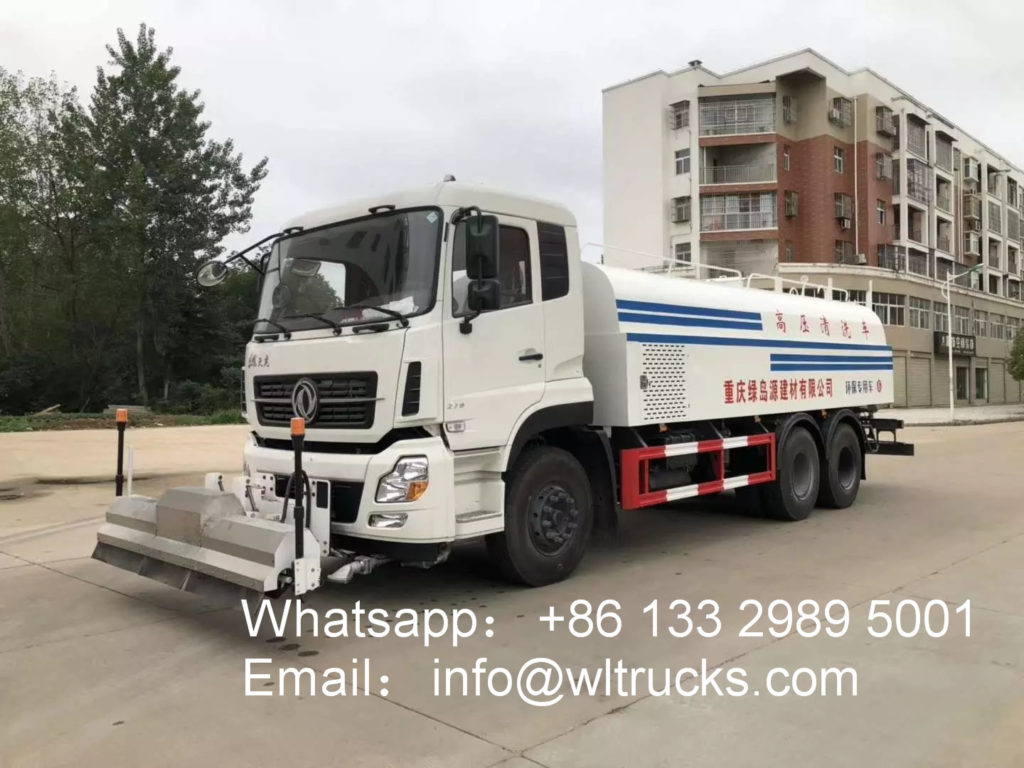 Dongfeng 6x4 16 ton Street high pressure washing truck