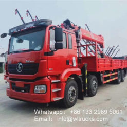 Shacman 14ton 16ton crane lift truck