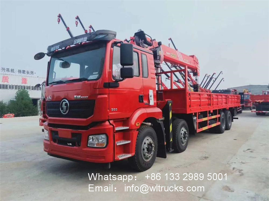 Shacman 14ton 16ton crane lift truck