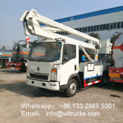 Sinotruk howo 16m to 18m aerial working platform truck