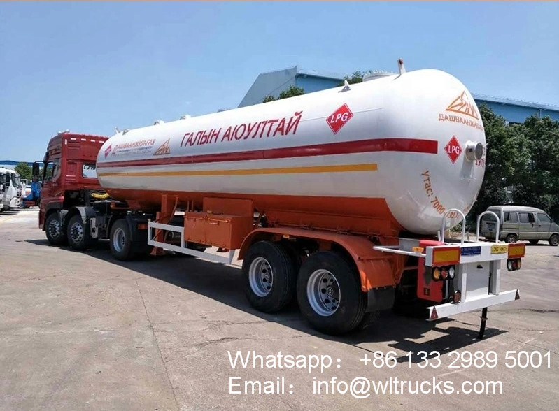 2 Axle 40000liters lpg semi trailer