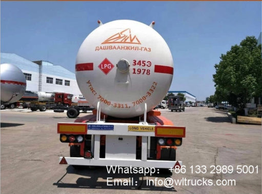 2 Axle lpg semi trailer