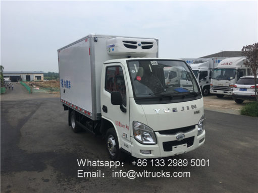 IVECO yuejin 2 ton refrigerator van truck