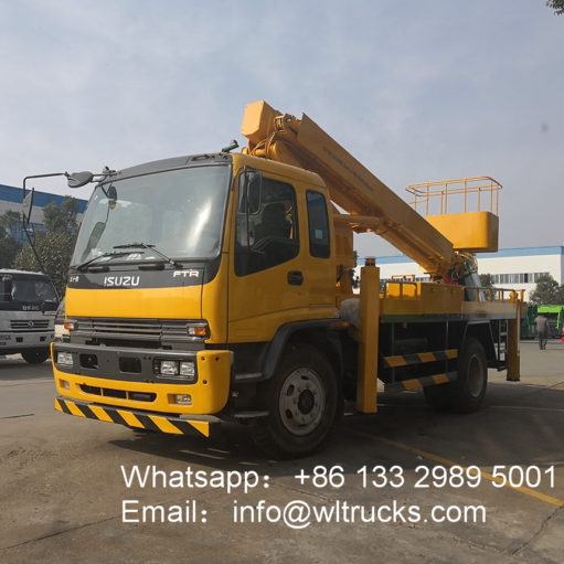 ISUZU ftr 20 m to 38 m aerial platform truck