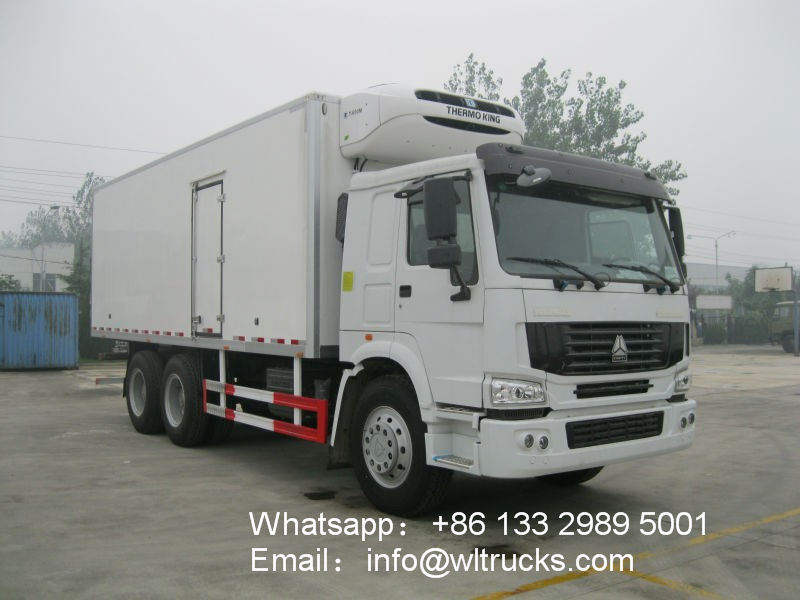  6x4 Sinotruk howo 18ton to 20ton refrigerated container truck