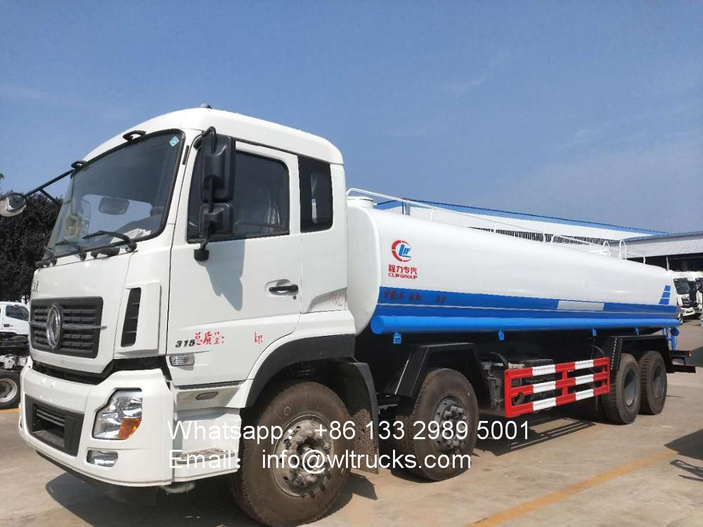 8x4 DongFeng 25cbm to 30cbm water tank truck
