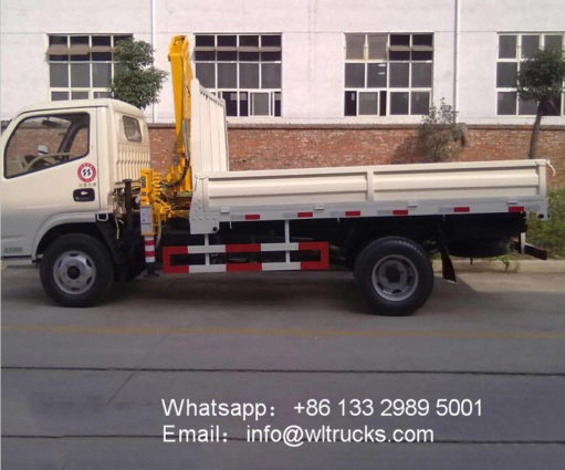 2ton folding arm truck mounted crane
