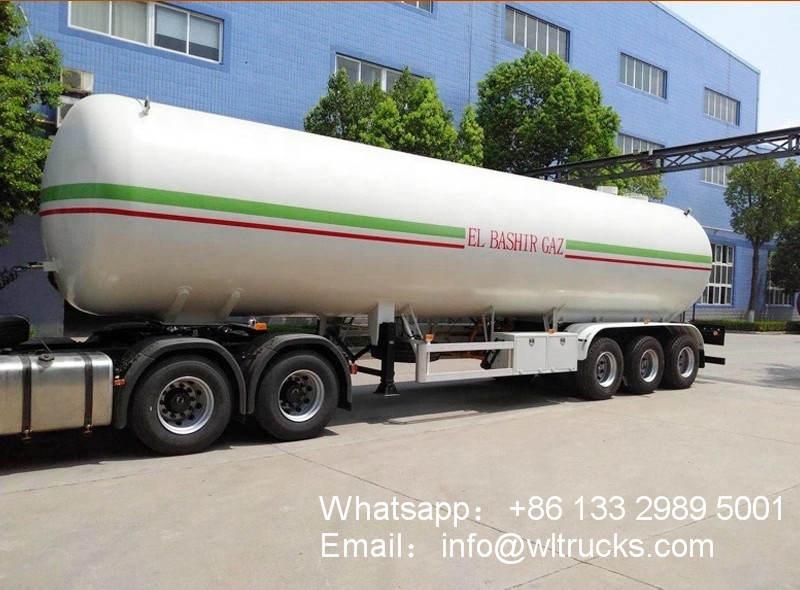 3 axle 56000liters lpg gas tanker trailer