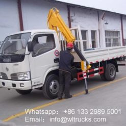 3 ton folding arm truck mounted crane