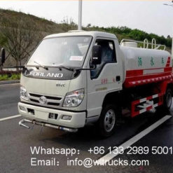 Foton 3000 liter mini water sprinkler truck