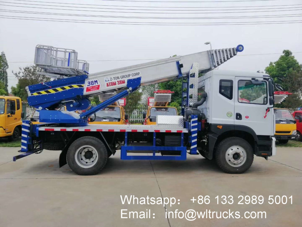 RHD/LHD DFAC 38 m to 45m Mobile hydraulic ladder truck