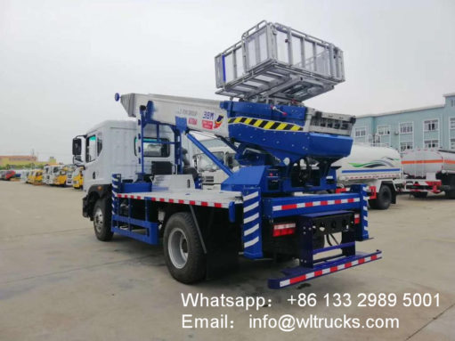38 m to 45m hydraulic ladder truck