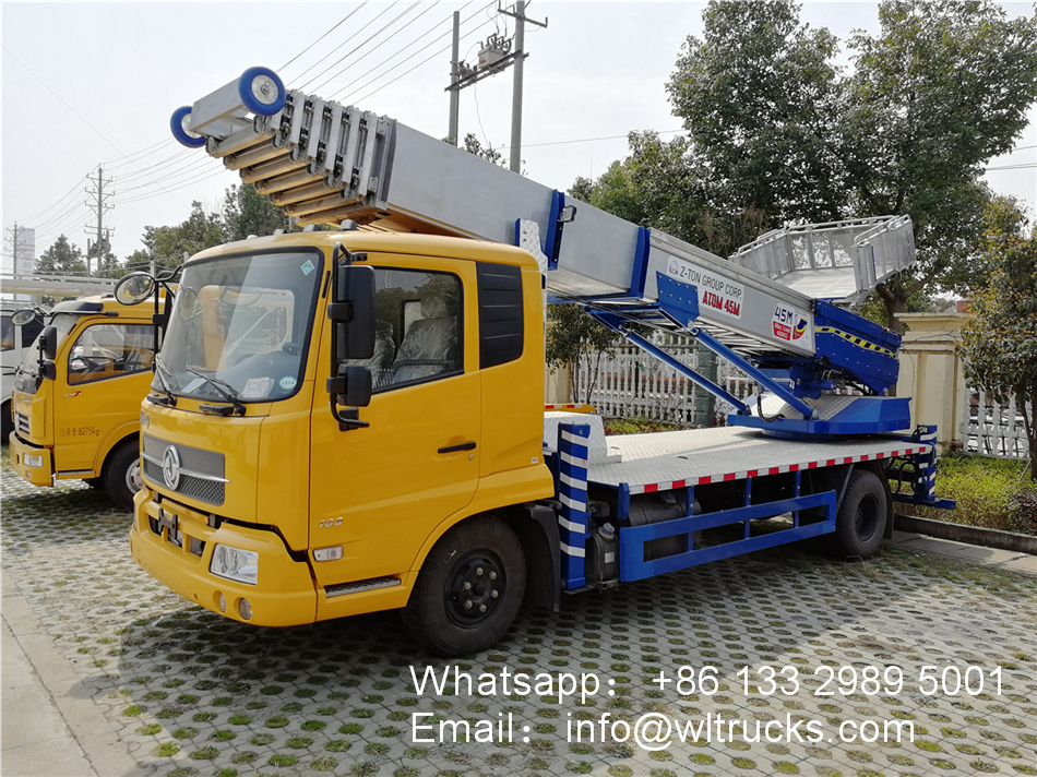 Dongfeng 38 meter to 45meters Ladder lift truck