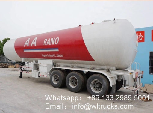 3axles 62000liter 26ton lpg tank semi trailer