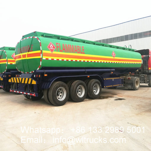3 axle 40000 liter to 65000 liter water bowser trailer