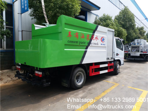 4m3 Cement paste distributor spreader truck