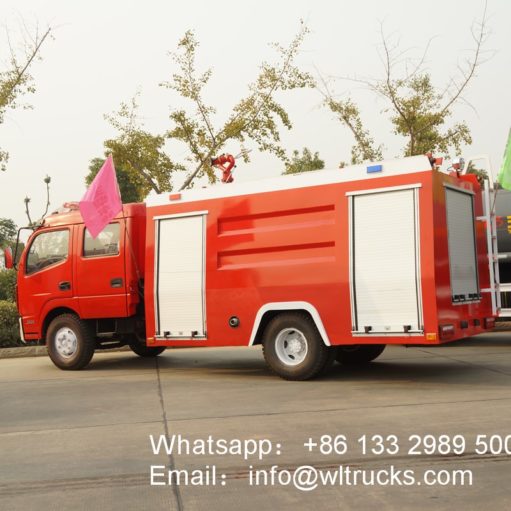 5 ton water tank foam fire truck