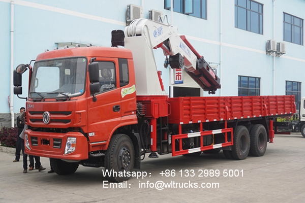 6x4 Dongfeng 50ton Folding Arm truck crane