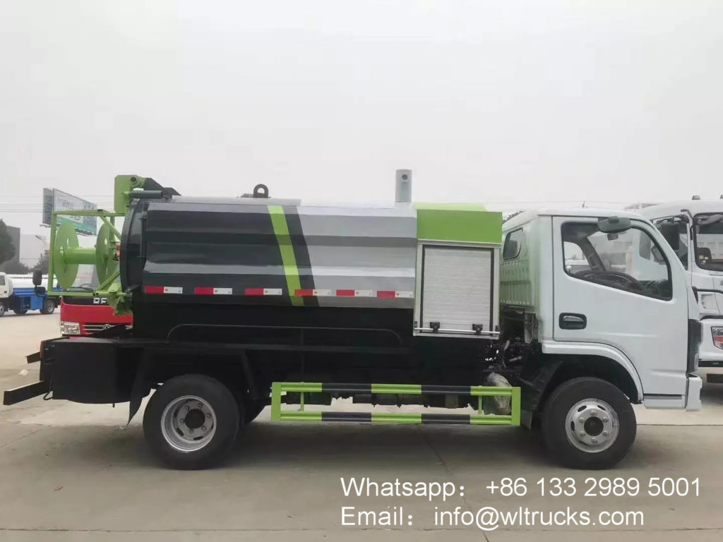 5m3 cleaning sewage suction truck for sale