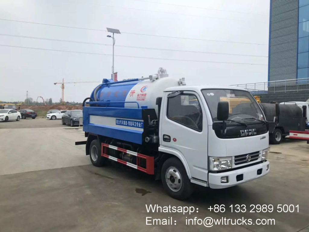 5m3 jetting sewage suction truck