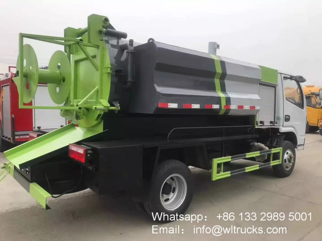 5m3 jetting sewage suction truck for sale