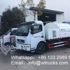 6000 liter high pressure road washing truck