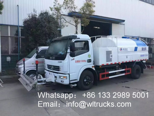 6000 liter high pressure road washing truck