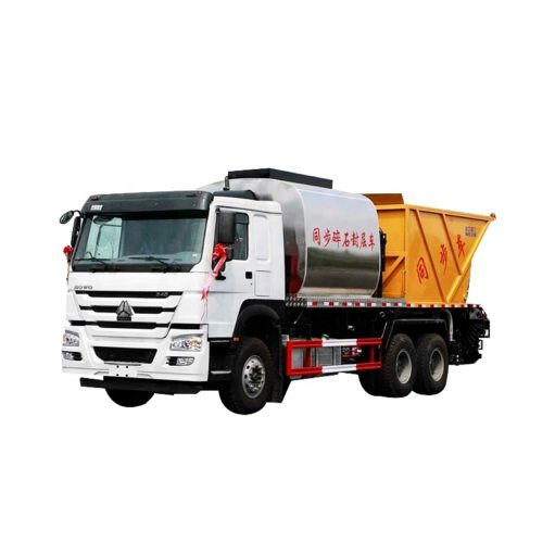 6X4 Sinotruk HOWO 8m3 Bitumen Tank and 12m3 Gravel Tank Asphalt Spraying Truck